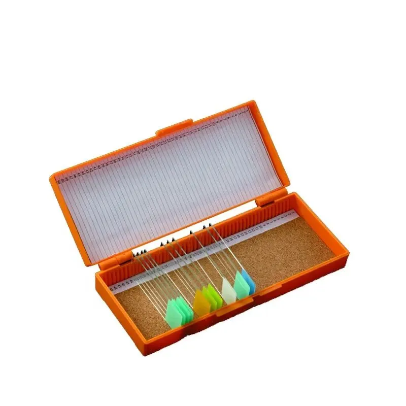 Kartonový plastový tác na diapozitivy Poštovní schránky mikroskopu Skleněná krabička na diapozitivy